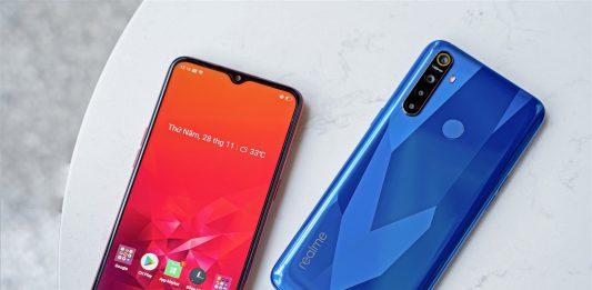 Realme 5S có dung lượng pin cực kì khủng. Ảnh: internet