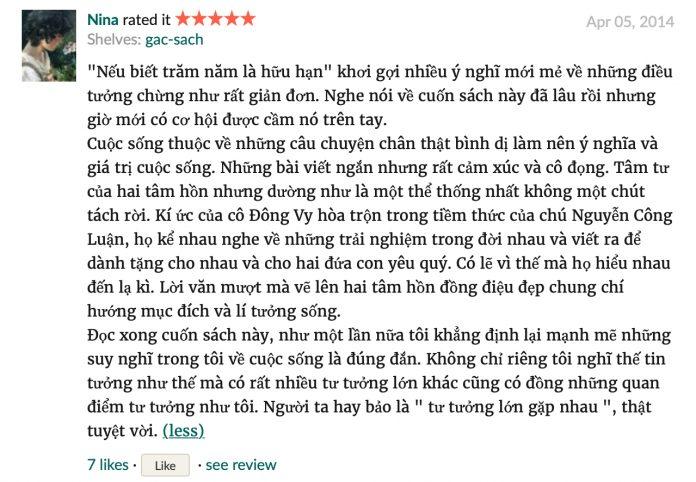 Nếu biết trăm năm là hữu hạn