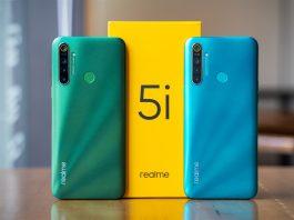 Điện thoại Realmi 5i với thiết kế mới. Ảnh: interrnet
