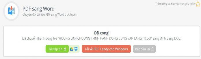 Bạn có thể lựa chọn tải file Word về máy hoặc đưa lên Google Drive và Dropbox. Ảnh: BlogAnChoi