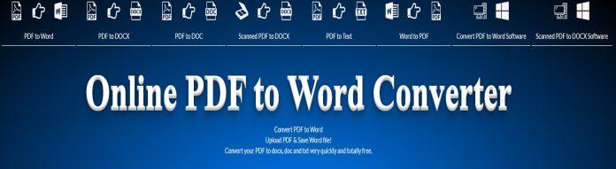 Sau khii truy cập, bạn chọn "PDF to Word: ở góc trái, tiếc là trang web không hỗ trợ tiếng Việt. Ảnh: BlogAnChoi