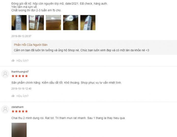 Đánh giá từ khách hàng sử dụng sản phẩm trên trang Shopee (Ảnh: BlogAnChoi)