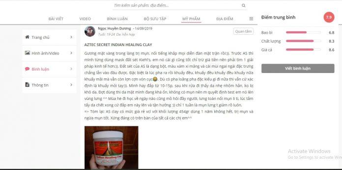 Review của khách hàng trên Sheis (Ảnh: BlogAnChoi)