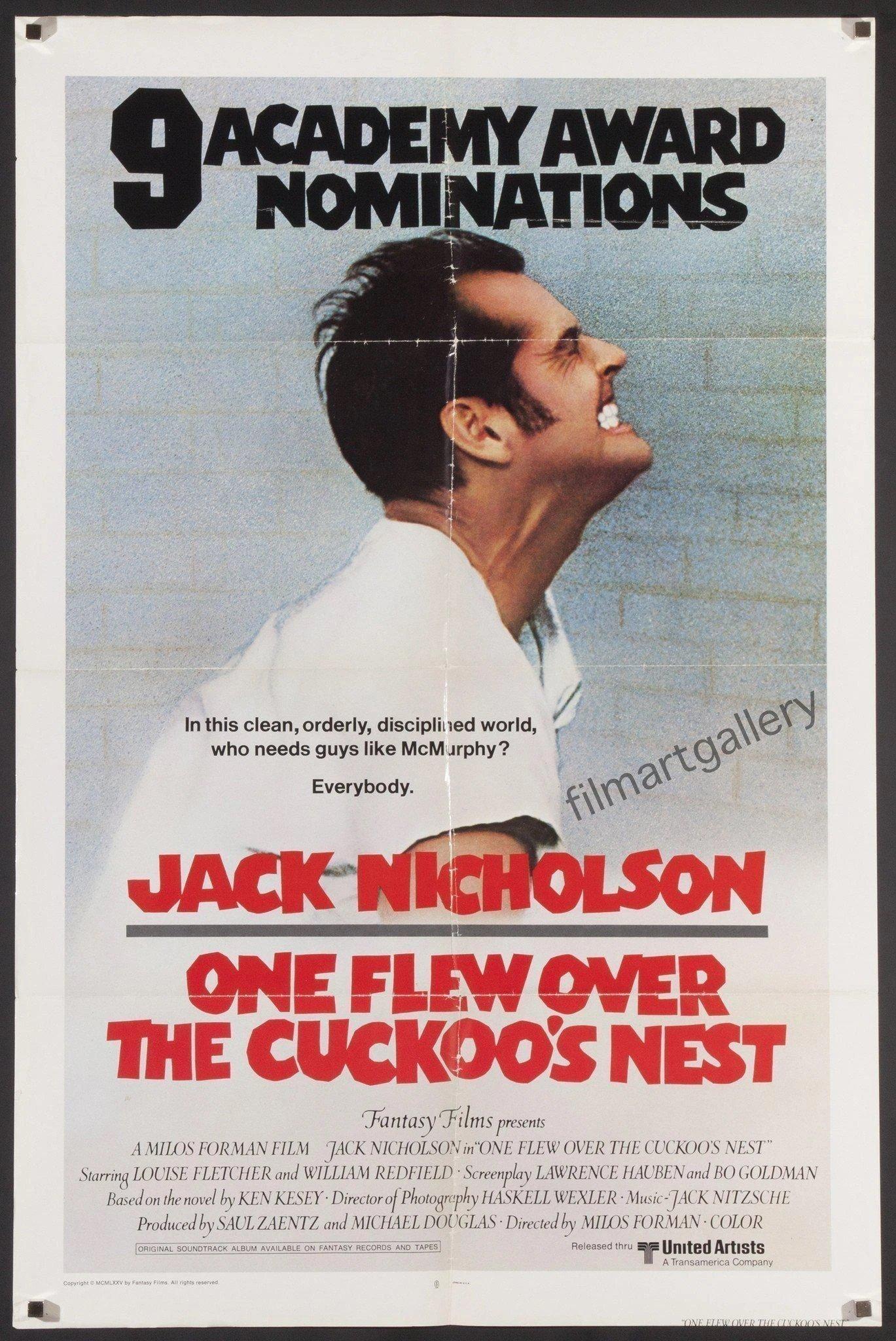 Poster phim One Flew Over The Cuckoo's Nest. (Nguồn: Internet)