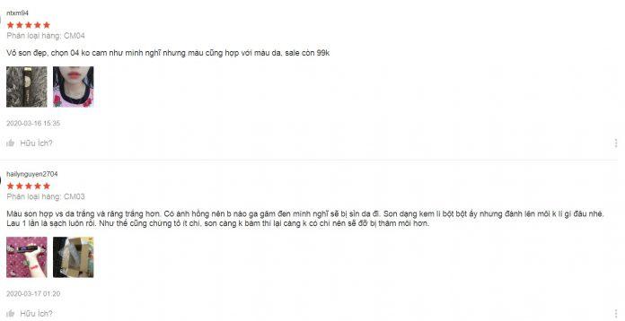 Đánh giá từ các khách hàng đã sử dụng sản phẩm (nguồn: Internet)