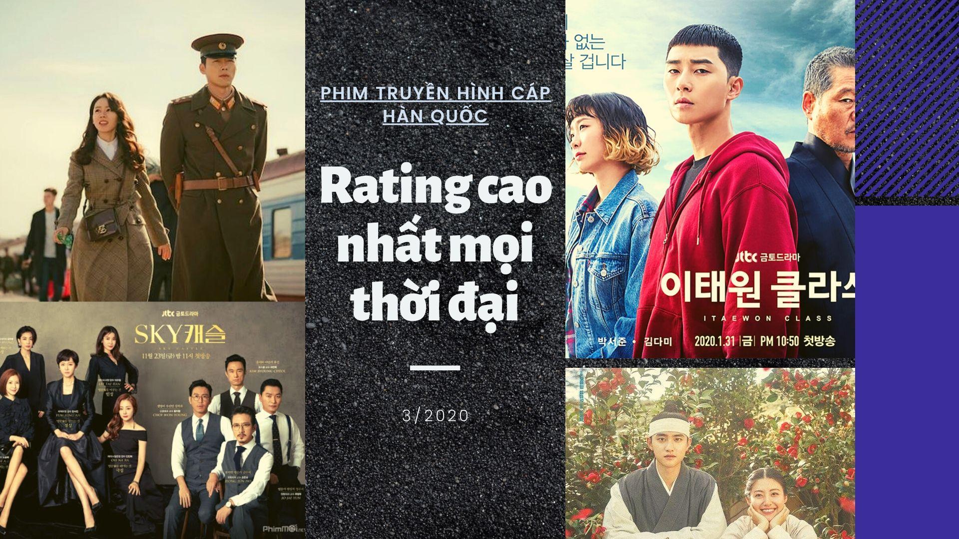 Top 7 bộ phim truyền hình cáp Hàn Quốc có rating cao nhất mọi thời đại