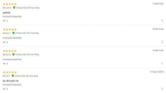 Đánh giá của khách hàng đã sử dụng sản phẩm trên Lazada (Ảnh: bloganchoi)
