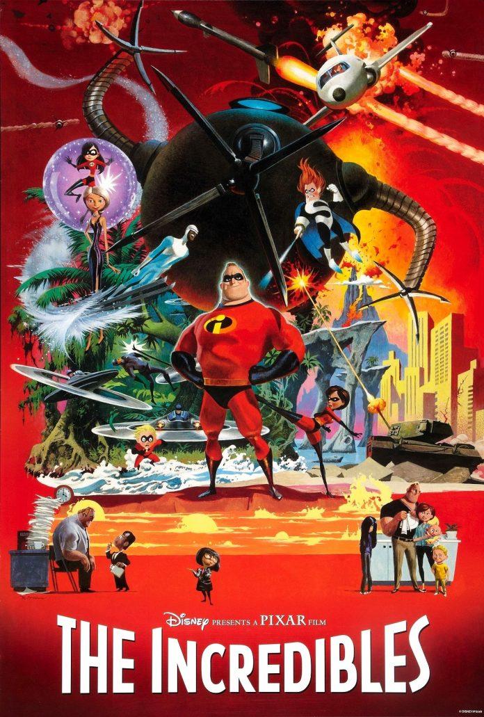 Poster phim hoạt hình The Incredibles. (Ảnh: Internet)