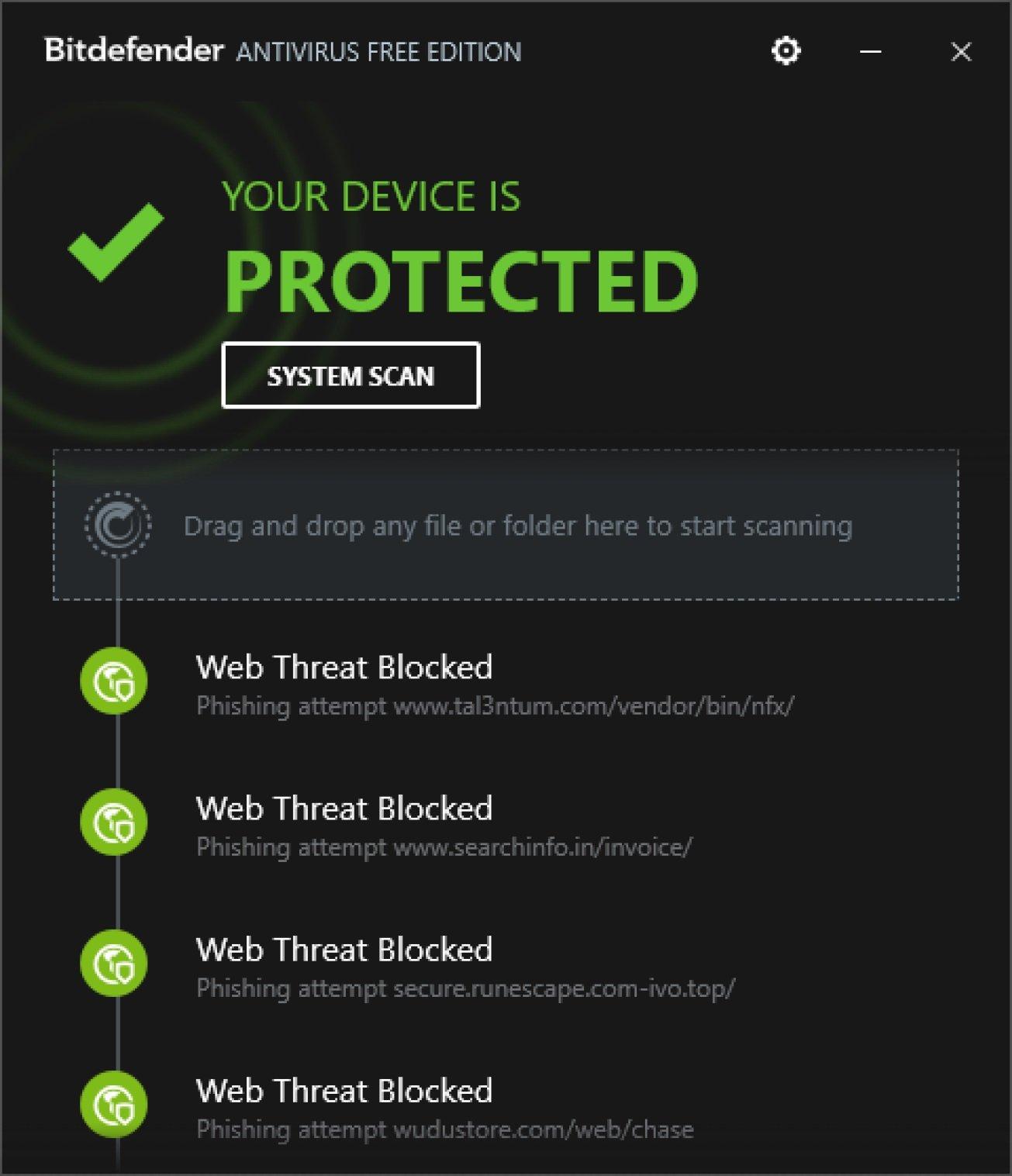 Phần mềm Bitdefender Antivirus Free. Ảnh: internet