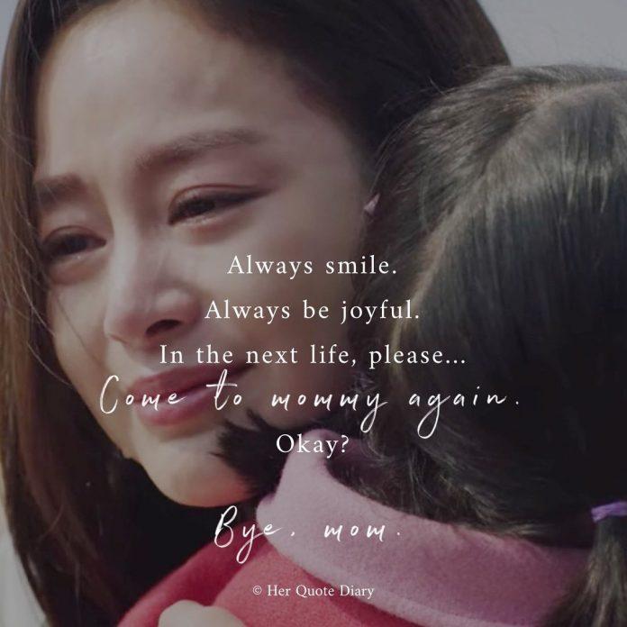 Nụ cười hạnh phúc của "mẹ ma" khi từ biệt cô con gái yêu quý (Nguồn: Internet)