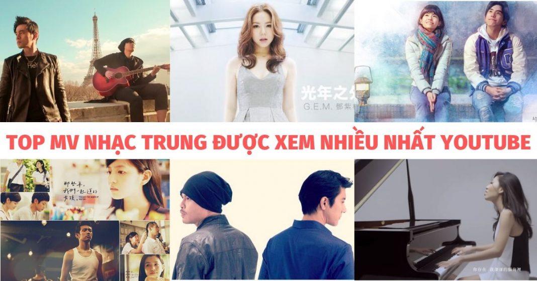 mv nhạc trung được xem nhiều nhất trên youtube