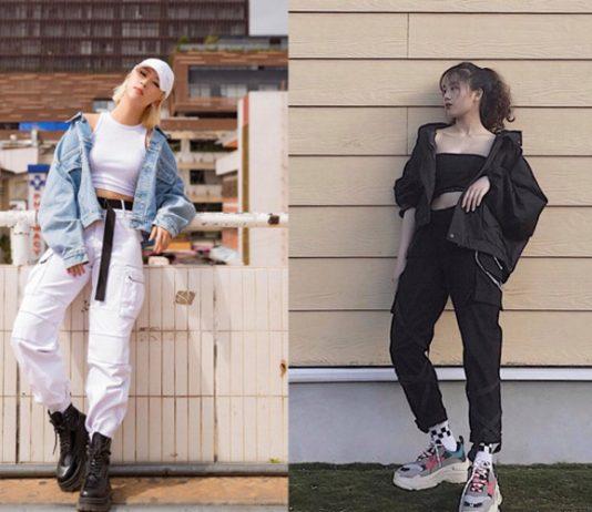 Áo croptop phối quần jogger