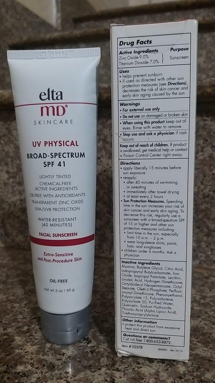 Bảng thành phần lành tính của kem chống nắng Elta MD UV Physical Broad-spectrum SPF 41 (Nguồn: BlogAnChoi) Bảng thành phần lành tính của kem chống nắng Elta MD UV Physical Broad-spectrum SPF 41 (Nguồn: BlogAnChoi)