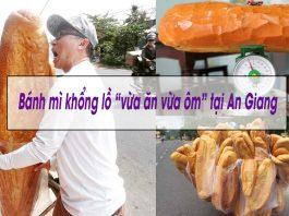 Chiếc bánh mì khổng lồ tại An Giang được nhiều người tò mò tìm đến mua