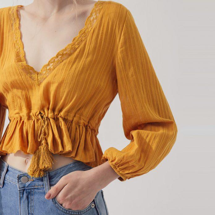 mẫu áo blouse đẹp 2020