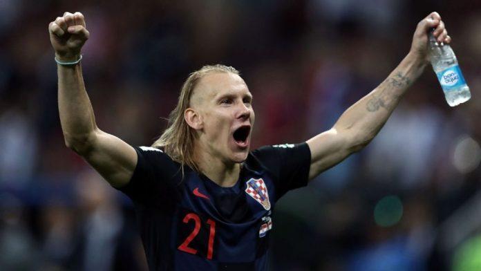 Domagoj Vida trong màu áo đội tuyển Croatia. Ảnh: Internet