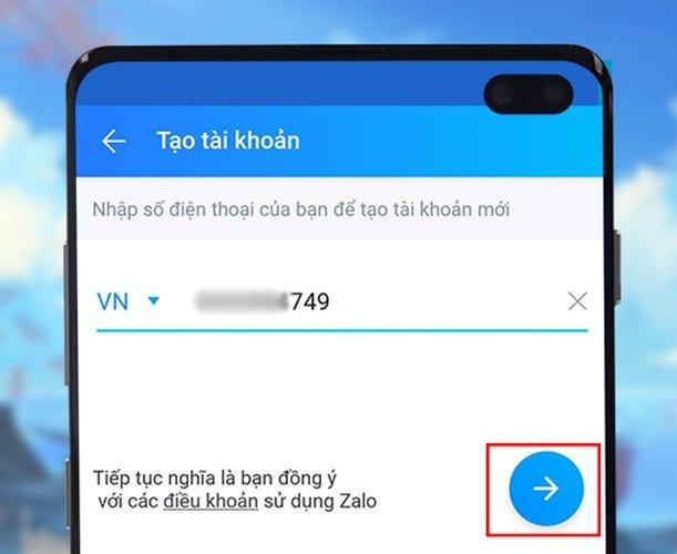 Nhập số điện thoại của bạn để đăng ký tài khoản Zalo. Ảnh: internet Nhập số điện thoại của bạn để đăng ký tài khoản Zalo. Ảnh: internet
