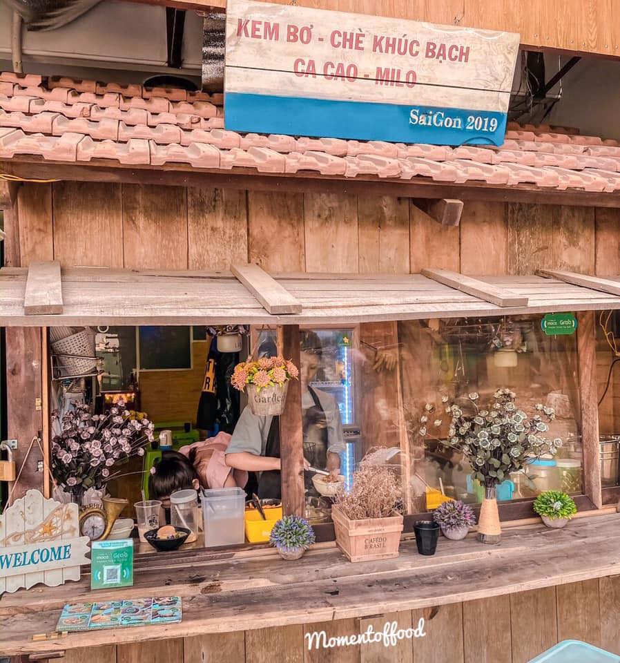 Chè Kem Căn Nhà Gỗ mang phong cách của những quán cà phê tại Đà Lạt (Nguồn: Facebook Chè Kem Căn Nhà Gỗ)