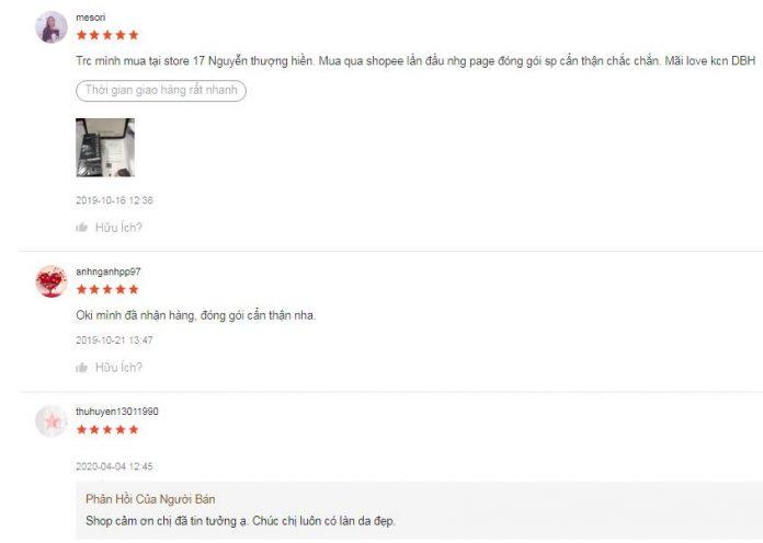 Những ý kiến đánh giá tích cực về sản phẩm trên trang Shopee (ảnh: BlogAnChoi).