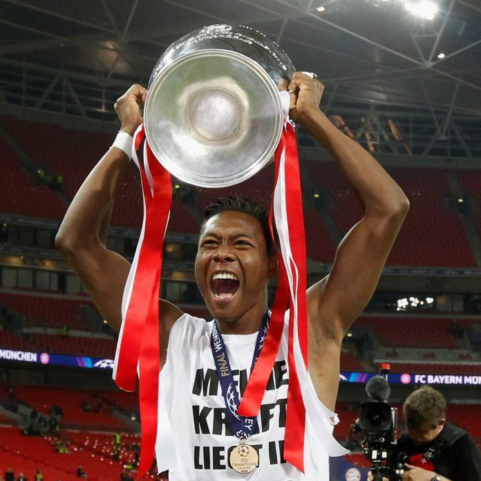David Alaba ăn mừng chức vô địch Champions League (Ảnh: Internet)