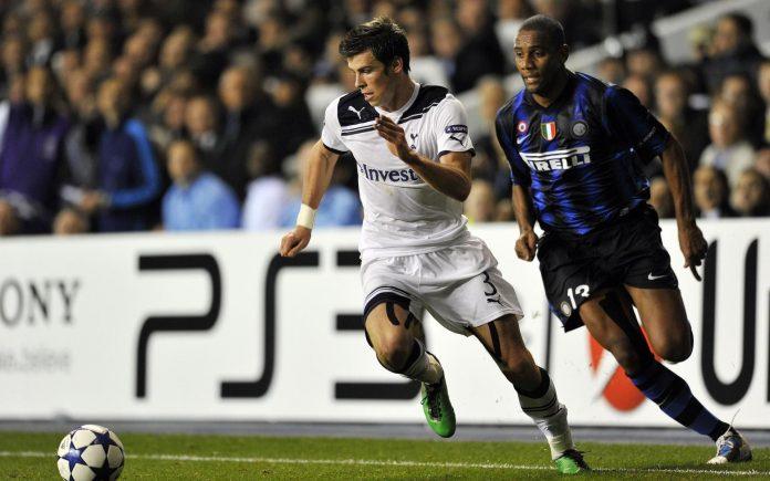Bale đối đầu với Maicon tại Champions League 2010 (Nguồn: Internet)
