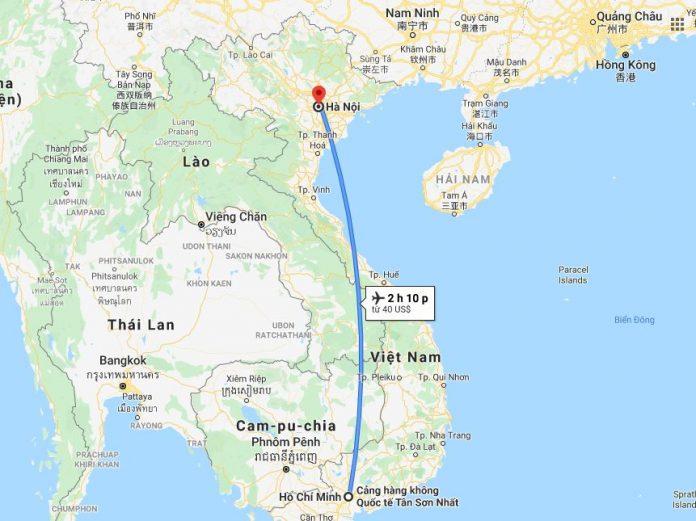 Thời gian di chuyển bằng máy bay từ TP.HCM đến Hà Nội chỉ mất từ 2 giờ (Nguồn: Facebook Art House Sapa)