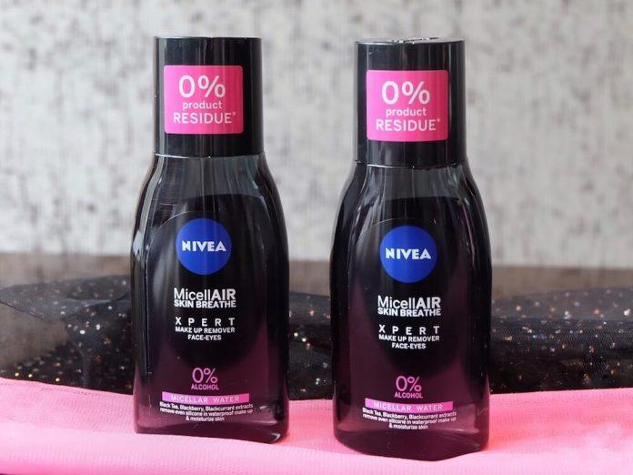Nước tẩy trang Nivea MicellAir Skin Breathe với thiết kế tiện lợi và chắc chắn (Ảnh: Internet)