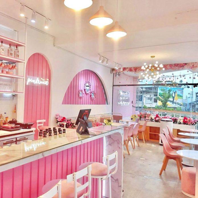Pinkroom là quán cà phê có phong cách hồng ngọt ngào (Nguồn: Facebook Pinkroom)