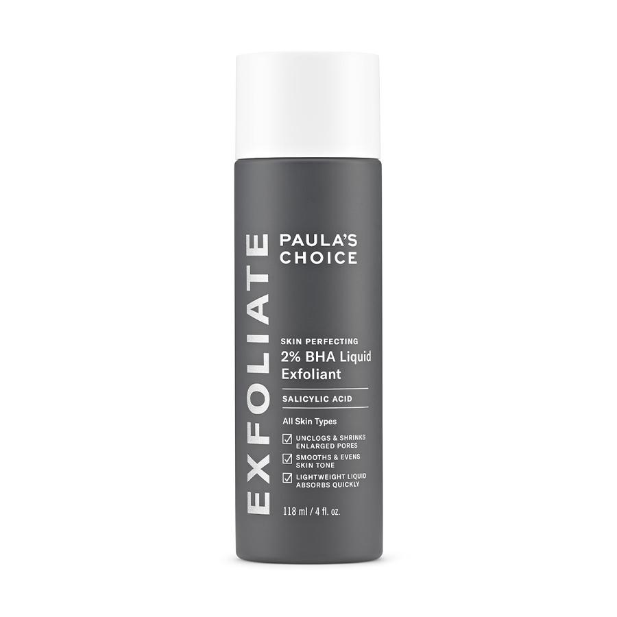 Paula's Choice 2% BHA Liquid Exfoliant giúp làm thông thoáng lỗ chân lông, làm mờ nếp nhăn, làm sáng và làm đều màu da.