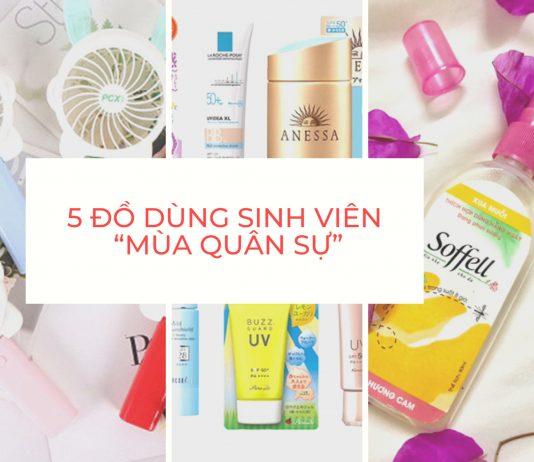 5 đồ dùng sinh viên “mùa quân sự”. (Nguồn: Internet)