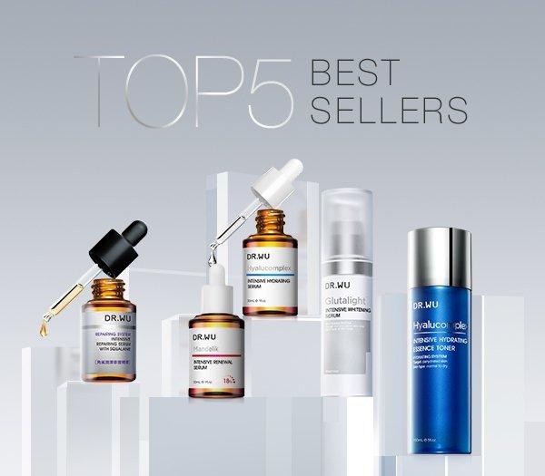 TOP 5 sản phẩm best sellers của DR. WU, mỹ phẩm nội địa hàng đầu Đài Loan.  - BlogAnChoi