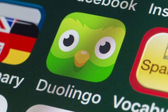 Ứng dụng Duolingo trên điện thoại ( Nguồn ảnh: Internet)