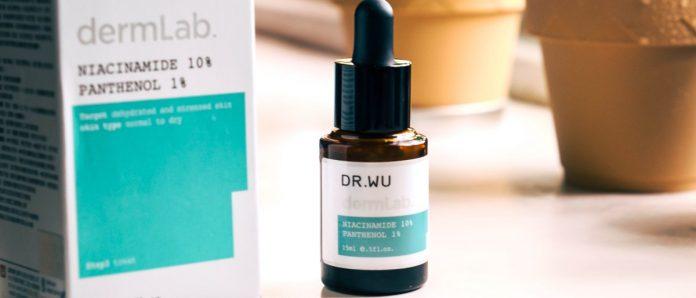 Thiết kế bao bì của Dr.Wu DermLab Niacinamide 10% + Panthenol 1%. (Nguồn: Internet.)