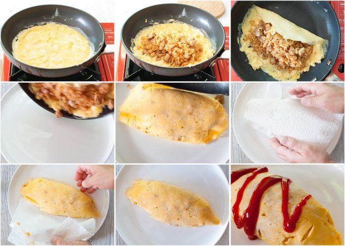 Cơm chiên Omurice phong cách truyền thống (Nguồn: Internet)