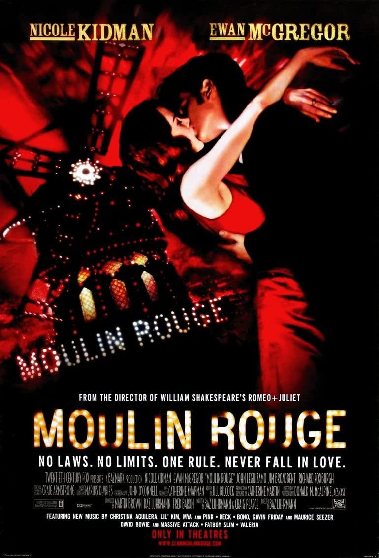 Poster phim Moulin Rouge (nguồn: Internet)