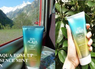 Kem chống nắng hiệu chỉnh làn da Skin Aqua Tone Up UV Essence Mint Green (nguồn: Internet)
