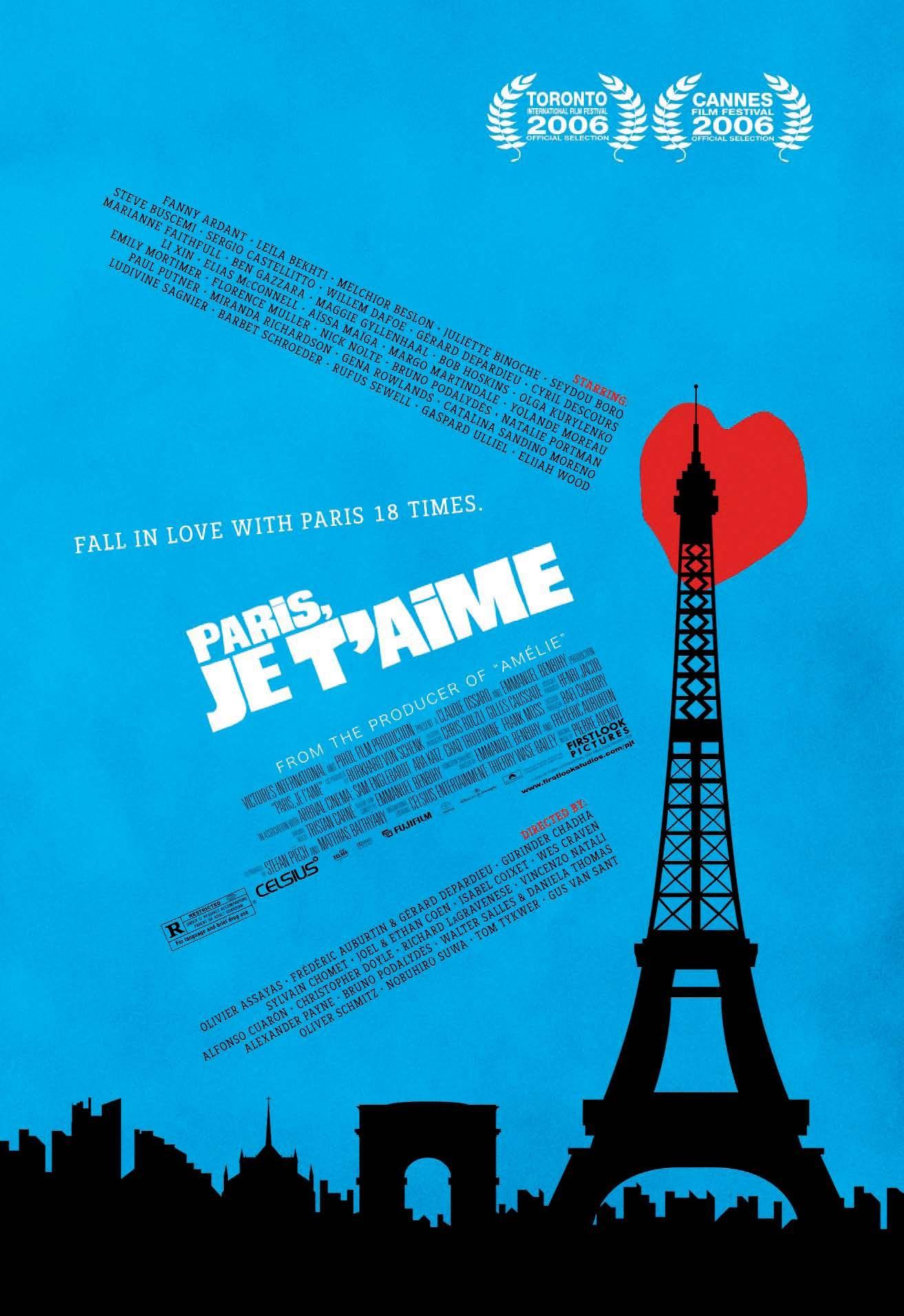 Poster phim Paris, Je T'aime (nguồn: Enternet)