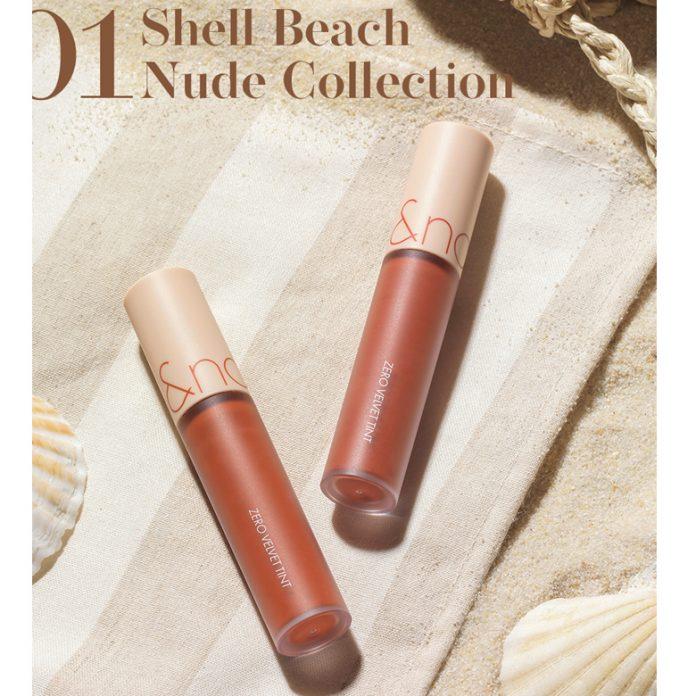 Romand Shell Peach Nude Collection thiên về các son tone nude. (nguồn: Internet)