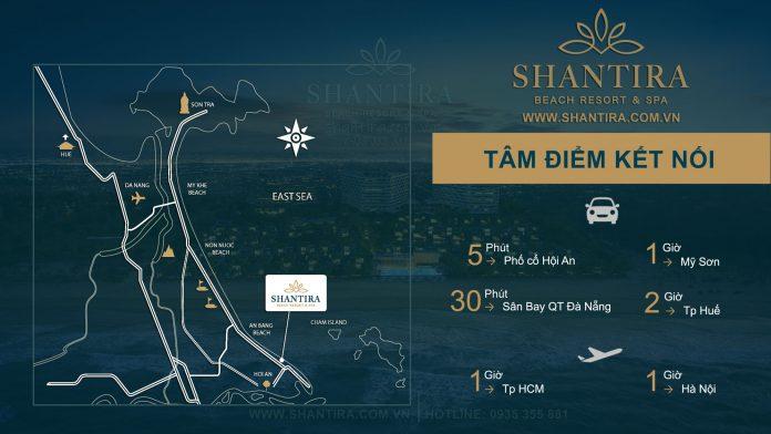 Vị trí dễ dàng kết nối đến phố cổ Hội An của Shantira Beach Resort & Spa (Ảnh: Internet)