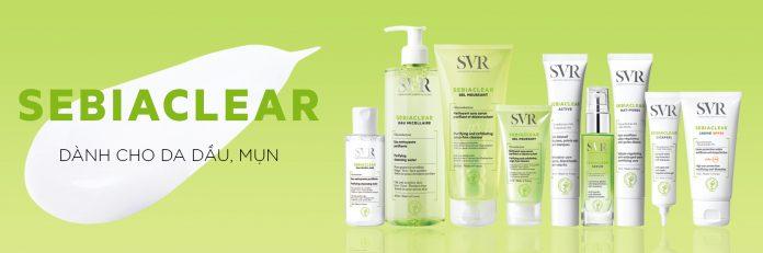 Các sản phẩm chăm sóc da của SVR. (Ảnh: internet)