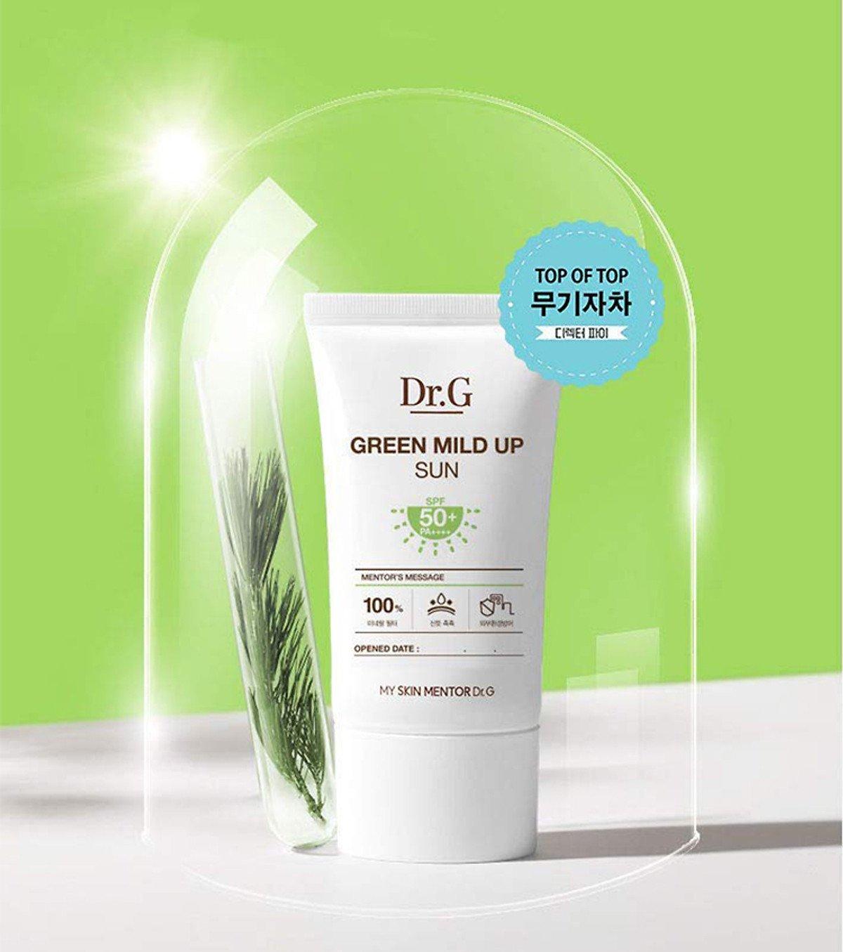 Review kem chống nắng dành cho da nhạy cảm Dr. G Green Mild Up Sun+ Spf50+  Pa++++ - BlogAnChoi