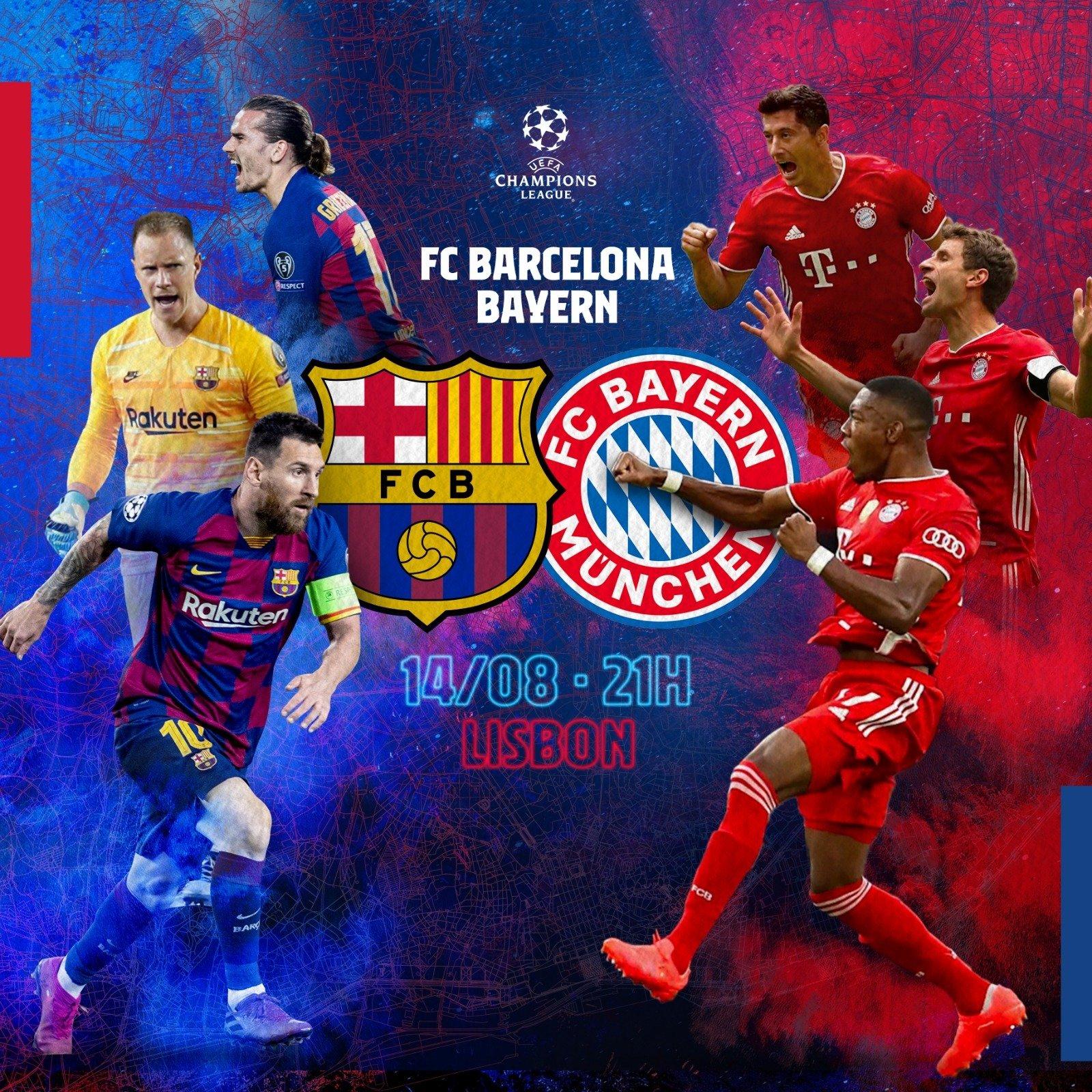 Barcelona - Bayern Munich là cặp đấu đầy duyên nợ (Ảnh: Internet)