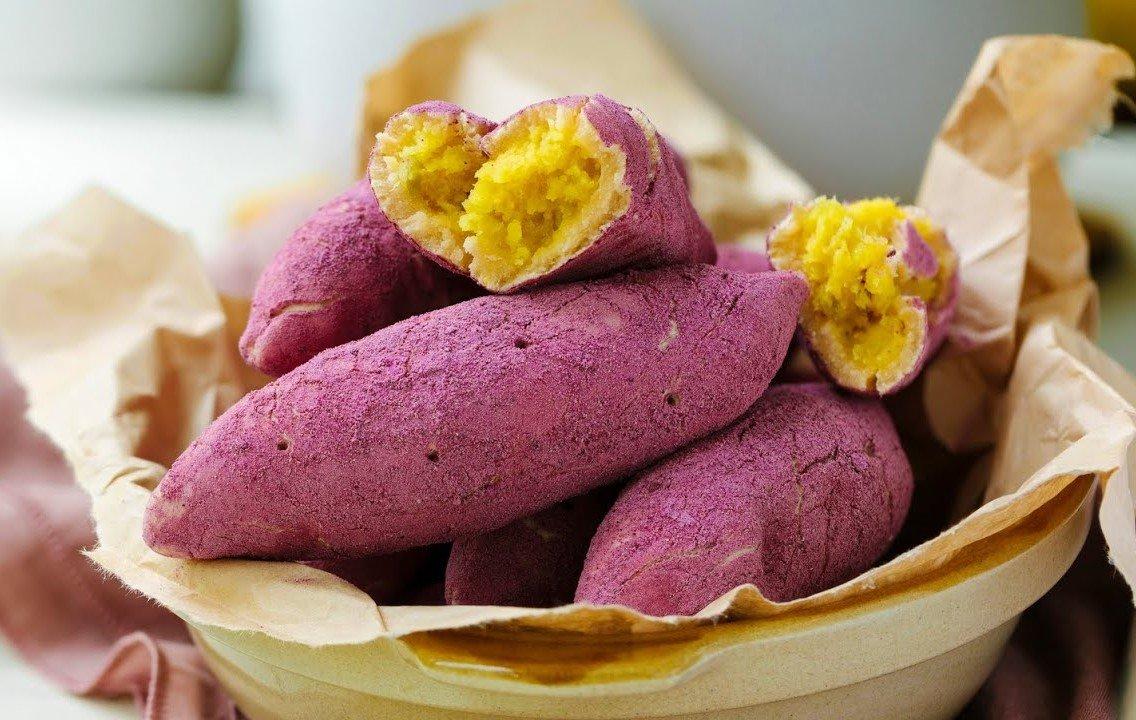Bánh khoai lang tím Hàn Quốc thơm ngon, đẹp mắt lại giàu dinh dưỡng (Nguồn: Internet)