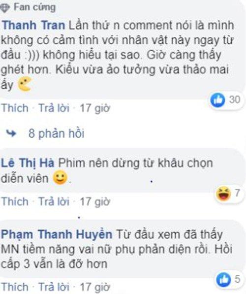 Bình luận của một số khán giả Việt Nam bày tỏ không thích nhân vật này.