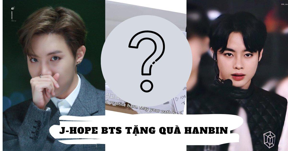 Hanbin – thực tập sinh Việt Nam được J-Hope BTS tặng quà cùng lời nhắn gửi ngọt ngào