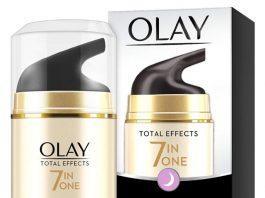 Olay Total Effects 7 in One Night Cream có thiết kế sang trọng nhưng lại bằng vỏ nhựa nên không được chắc tay. (nguồn: Internet)