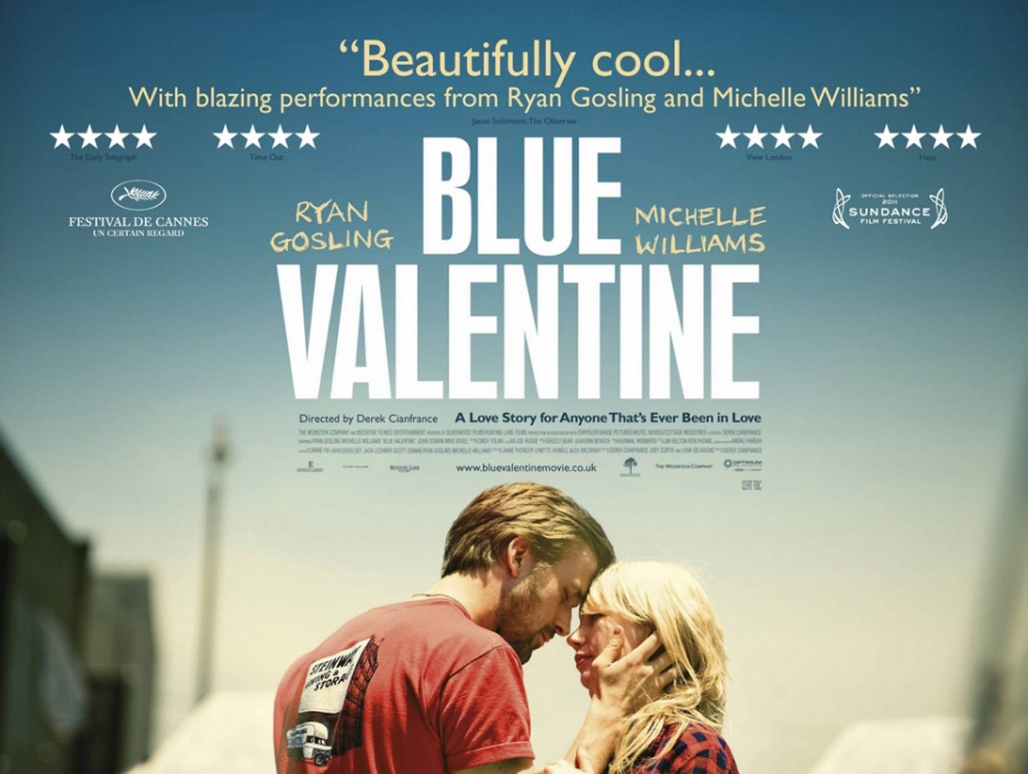 Poster phim Blue Valentine. (Ảnh: internet)