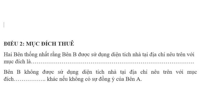 Quy định tỉ mỉ mục đích sử dụng để không tranh chấp (Ảnh: Internet)