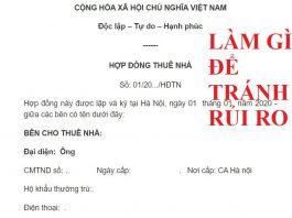Quy định điều khoản Hợp đồng thuê nhà sao để giảm rủi ro