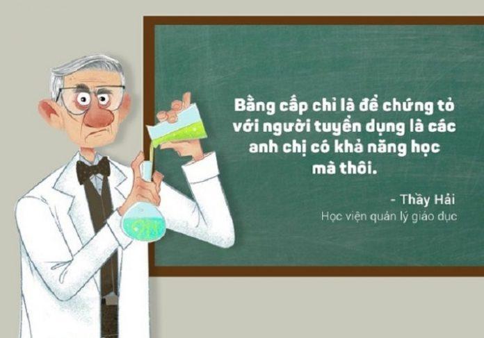 Những câu nói hài hước của Thầy cô. Nguồn: Internet